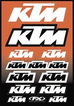 Factory Effex KTM OE Sticker Sheet Black Orange White 19-68530 - $19.99