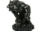 Steampunk Metal Werewolf on Skulls Figurine Steam Punk Monster Decoratio... - $28.98