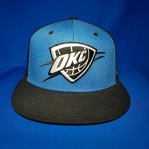 Adidas Oklahoma City Thunder Fitted Hat S/M Fitmax NBA Basketball Flatbi... - £11.90 GBP