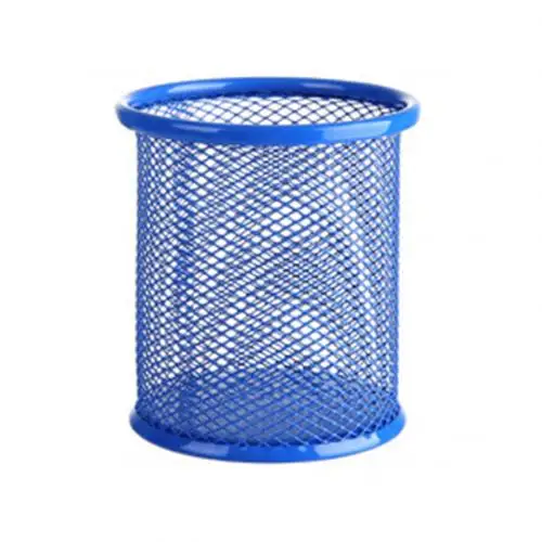 1Pcs New Pencil Holder Office Desk Metal Mesh Square Pen Pot Cup Case Co... - £8.48 GBP