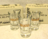 Set 12 Bicchieri Dublino 34 Goldschlager Shot Glasses Italy Clear Gold L... - £38.15 GBP