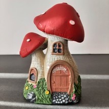 Fairy Garden Forest Mushroom Figurine 5&quot; Whimsical Garden Lawn Home Decor - £6.40 GBP