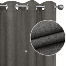 Joydeco Grey Blackout Curtains 108 Inches Long, Extra Long, 52X108 Inch, Grey - £45.59 GBP