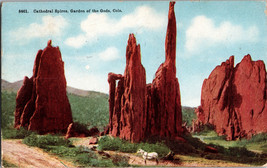 Cathedral Spires Garden of the Gods Denver CO Vintage Postcard (D8) - £7.59 GBP