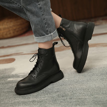 Women Shoes Women Boots Winter Genuine Leather Ankle Boots zapatos de mujer wome - £99.91 GBP