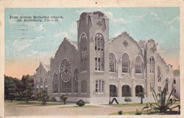 First Avenue Methodist Church St. Petersburg Florida FL 1922 Postcard B26 - £2.38 GBP