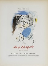 Marc Chagall Galerie Des Ponchettes, 1959 - £97.34 GBP