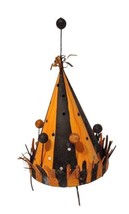Halloween Black Orange Striped Hat Accessory for Jack-O-Lantern or Floral... - £10.44 GBP