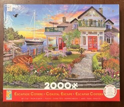 Ceaco  2000 PC Jigsaw Puzzle By David Maclean “Coastal Escape” NEW IN BOX - $24.95