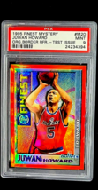 1995-96 Topps Finest Test Issue Mystery Border Refractor Juwan Howard PSA 9 Mint - £45.79 GBP