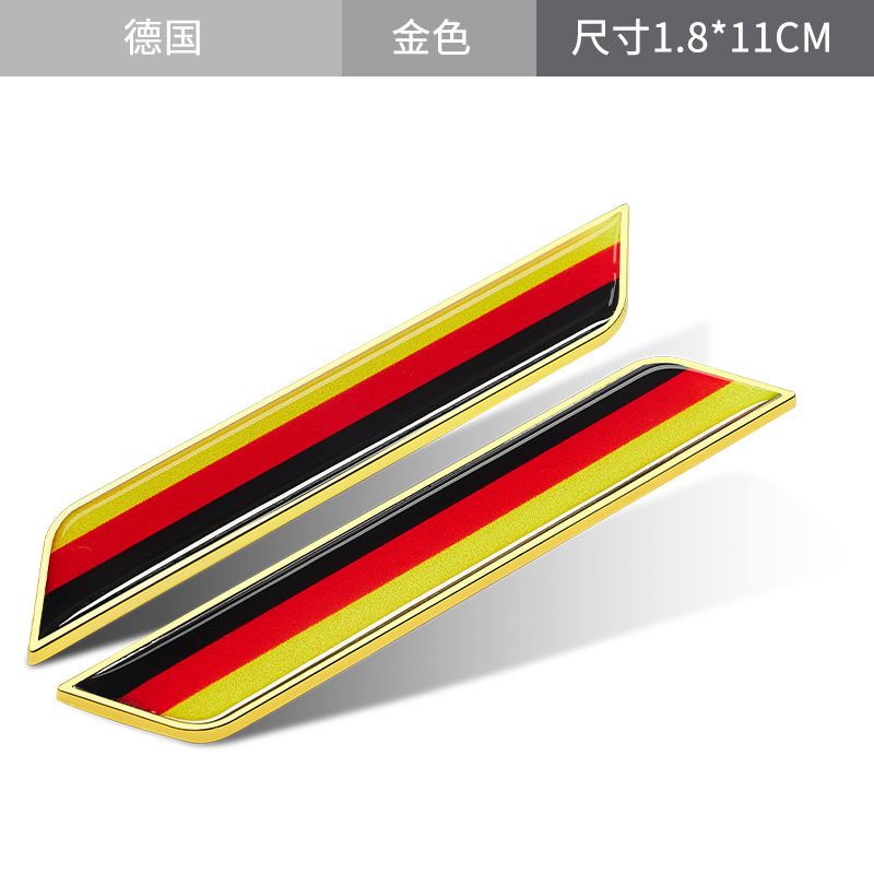 National Flag Car Stickers Italy South Germany Us Fender Car Logo Car Decorative