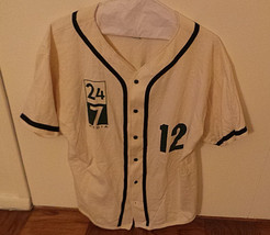 Vintage 24/7 Media Badger Sportswear Baseball Softball Shirt XL 100% Cot... - $29.95