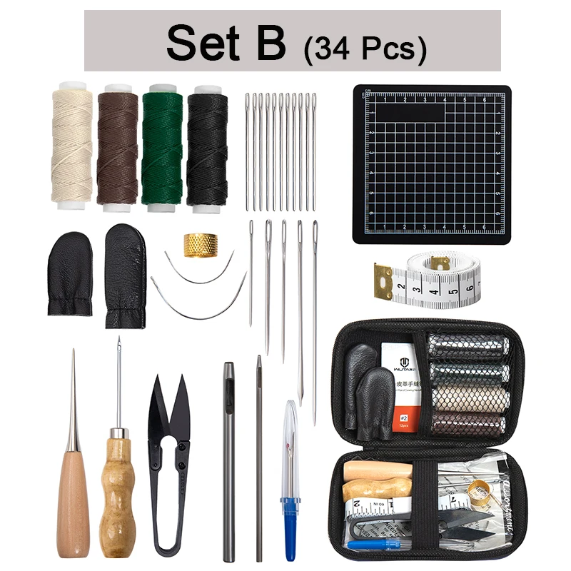 WUTA Leather Repair Kit Shoe Sewing niture Sofa Repair Wor Tool Set ed T... - $1,247.33 MXN