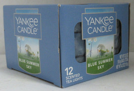 Yankee Candle 12 Scented Tea Light T/L Box Candles Blue Summer Sky - £16.36 GBP