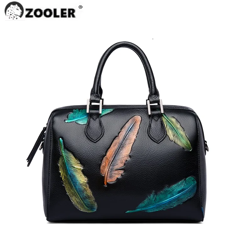 Brand Limited Offer Women&#39;s Cow Leather Bags Pillow Genuine Skin Shoulder Bag De - $187.55