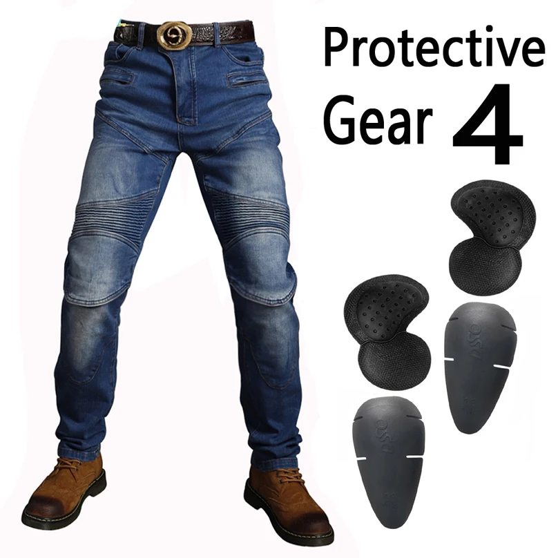 S-5XL Motorcycle Jeans Men Moto Jeans Protective Gear Riding Touring Motorbike - £36.96 GBP+