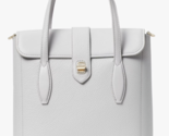 Kate Spade Essential NS Light Gray Leather Tote Bag PXR00270 Satchel NWT... - $138.59