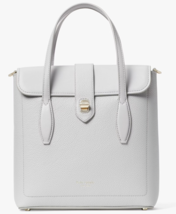 Kate Spade Essential NS Light Gray Leather Tote Bag PXR00270 Satchel NWT... - $138.59