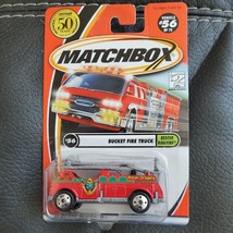 Matchbox 2001 Bucket Fire Truck #56 Rescue Rookies Red Water Dragons 952... - $8.54