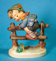MI Hummel Retreat to Safety 201 2/0 TMK-5 4&quot; Goebel Figurine Boy Fence Frog - €25,64 EUR