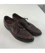 Clark Street ALLEN EDMONDS 10.5 B Leather Split Toe Dress Shoe BROWN  - $64.30 CAD