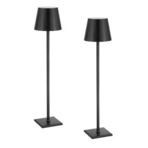 Cordless Table Lamp 2 PCS Rechargeable Battery Desk Lamp Adjustable Height Black - $1,586.49 MXN