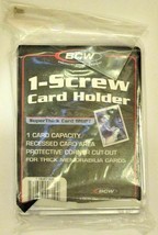 1 BCW 1 Screw Card Holder Thick Card 120 PT Trading Card Sports Card Bra... - $1.97