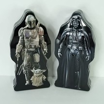 Lot Of 2 Star Wars Collectable Tins Darth Vader And The Child Tin Box Co... - £19.71 GBP