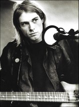 Nirvana Kurt Cobain in studio with PRS electric guitar 8 x 11 b/w pin-up photo - £3.03 GBP