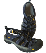 Keen Newport H2 Sandals Womens 9 Waterproof Trail Shoes Blue Leather Cinch Hike - £31.48 GBP