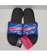 Buffalo Bills NWT Foco NFL Size L Hook &amp; Loop Adjustable Strap Slides Sa... - $25.16