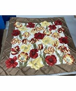 Vibrant 100% Silk Red & Yellow Floral Scarf - 33x33” - €14,57 EUR Vibrant 100% Silk Red & Yellow Floral Scarf - 33x33” - €14,57 EUR