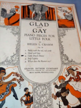 Glad and Gay Sheet Music Piano Pieces for Little Folk Little Dutch Dance 1922 - £11.59 GBP