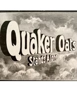 Quaker Oats Stands Alone 1897 Advertisement Victorian Woodcut #3 DWFF17 - $19.99