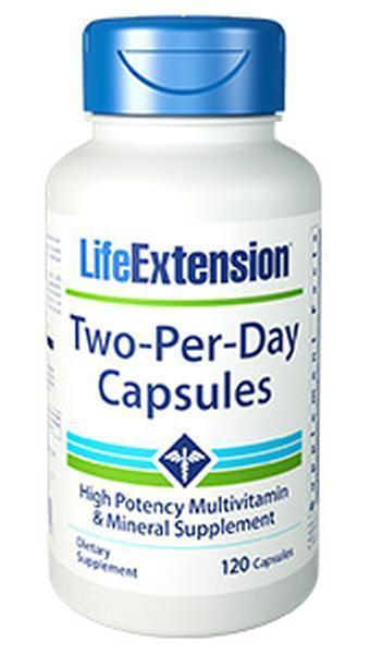 THREE PACK Life Extension Two-Per-Day 120 Capsules Multivitamin Mineral - $51.00