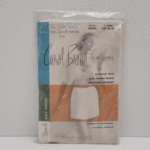 Carol Brent Full Flare Panty 32-312 White XL Hip 45-48 Beau Dura Spun Lo... - $46.85 CAD