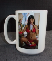 NWOT MIA KHALIFA EATING IN N OUT WHITE 15 OZ COFFEE MUG CUP - $24.29