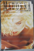 Vintage Madonna Blond Ambition World Tour 1990 Poster Boy Toy 23&quot;x34&quot; - £19.34 GBP