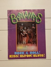 1978 Vintage BANANAS Magazine KISS Elton John  Elvis #18 w/ Horse Poster - £19.90 GBP