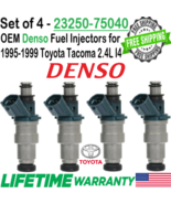 Genuine Denso x4 Fuel Injectors For 1995-2000 Toyota Tacoma 2.4L I4 #232... - $109.39