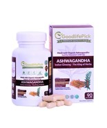 Organic Ashwagandha Capsules 90 ct. All Natural,Veg,Non-GMO, No Rice Pow... - $16.82