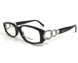 Salvatore Ferragamo Gafas Monturas 2641-B 101 Negro Plateado Aros 53-16-135 - £55.43 GBP