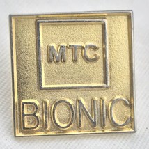 MTC Bionic Vintage Pin Gold Tone Corrections Prison Guard Company - £7.86 GBP
