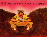 Military Comic Peeled My 1,767,896 Potato Today WWII Linen Postcard D5 - $4.90