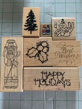 Happy Holidays Rubber Stamp Set #35 - $8.87