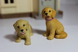 lot of 2 Mattel Plasic lab Puppy Dogs for Fisher Price or Barbie Doll Ho... - $15.79