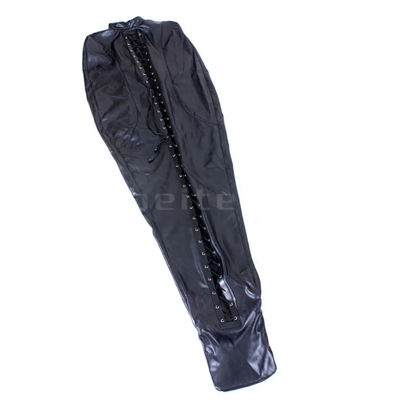 PU Leather Mummy  Gimp Restraint Straight Jacket Sleep Bag Sack Straitjacket Str - £115.41 GBP
