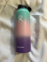 Hydro Flask Limited Edition 40 oz Straw Lid Teal Pink Purple - £27.48 GBP