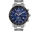 Hugo Boss Herren-Chronograph, Quarz, Edelstahl, blaues Zifferblatt, 43 m... - £99.84 GBP