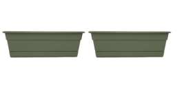 Window Box Planter 24&quot;x7.5&quot;x5.75&quot; Living Green Bloem DCBT24-42 Dura Cott... - $48.51